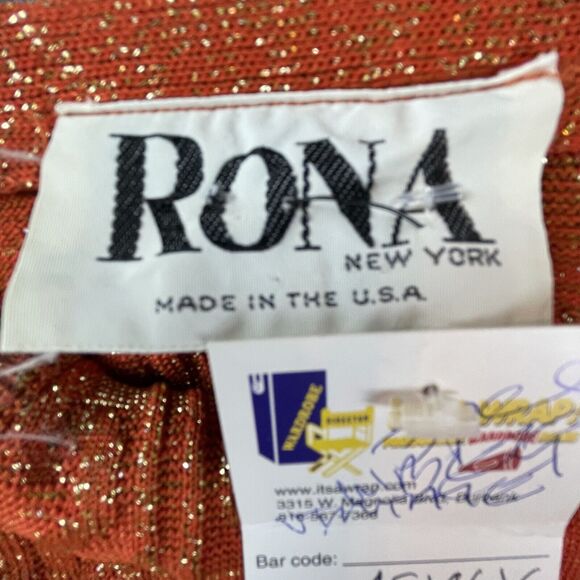 VTG Rona New York Knit Set Womens 10 Screen Worn Dress Skirt Suit Cardigan 60s - Picture 5 of 13